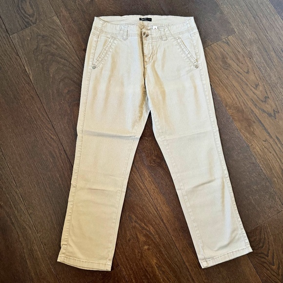 Supplies by Union Bay Cropped Cargo Pant Cream size 6 - Picture 1 of 5